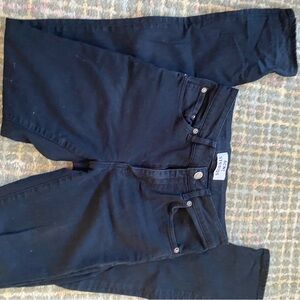 Acne Black and Gold High Rise Jeans